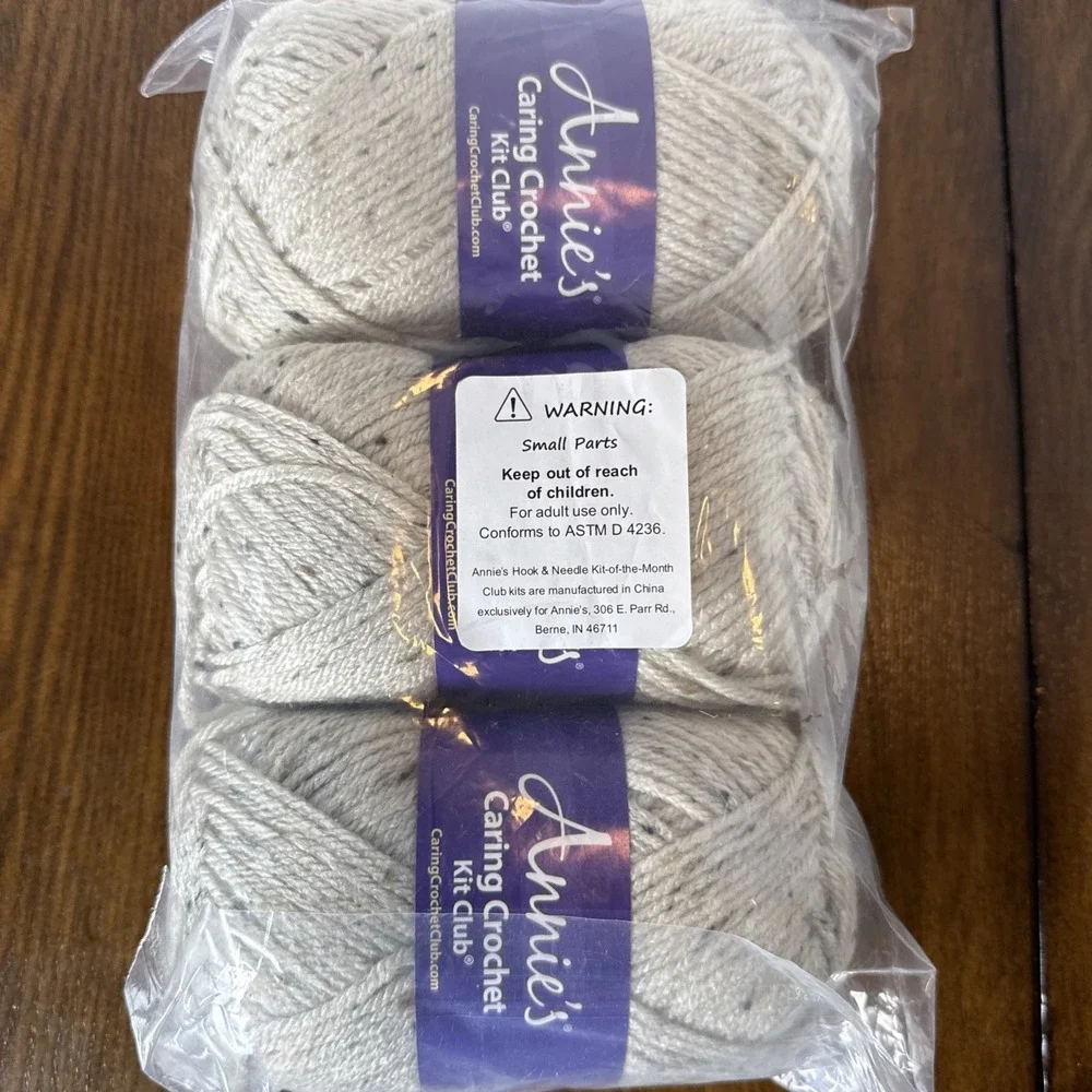 Annie's Caring Crochet Kit Club Walker Caddy Yarn + Pattern Learn To Crochet